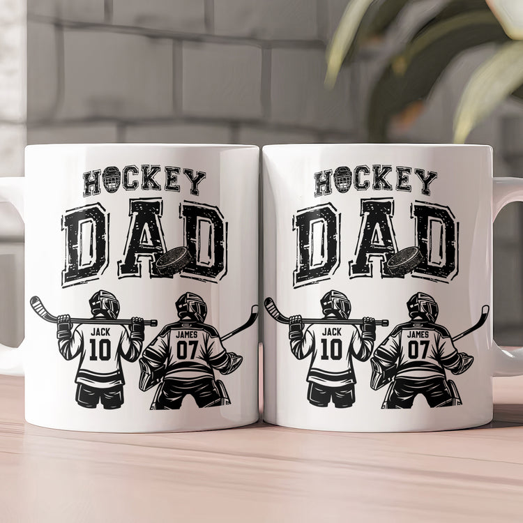 Father'S-Day-Gifts,-Hockey--Dad,-Daddy,-Grandpa-Personalized-Mug 2