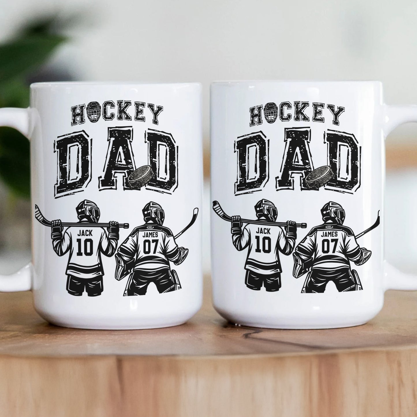 Father'S-Day-Gifts,-Hockey--Dad,-Daddy,-Grandpa-Personalized-Mug 3