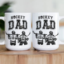 Father'S-Day-Gifts,-Hockey--Dad,-Daddy,-Grandpa-Personalized-Mug 3