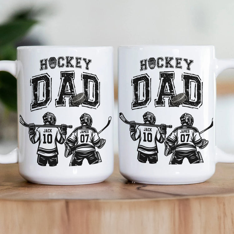 Father'S-Day-Gifts,-Hockey--Dad,-Daddy,-Grandpa-Personalized-Mug 3