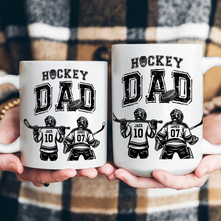 Father'S-Day-Gifts,-Hockey--Dad,-Daddy,-Grandpa-Personalized-Mug 4