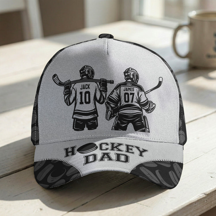 Father'S-Day-Gifts,-Hockey-Dad,-Grandpa-Personalized-Cap-1