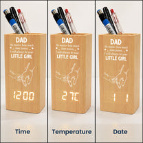 Father'S-Day-Gifts,-How-Much-Time-Passes,-I-Will-Always-Be-Your-Little-Girl-Personalized-Pen-Holder-With-Clock-4