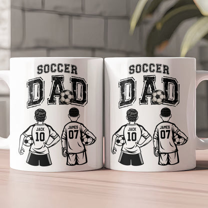 Father'S-Day-Gifts,-Soccer-Dad,-Daddy,-Grandpa-Personalized-Mug-2
