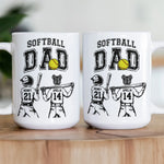 Father'S-Day-Gifts,-Softball-Dad,-Daddy,-Grandpa-Personalized-Mug-3