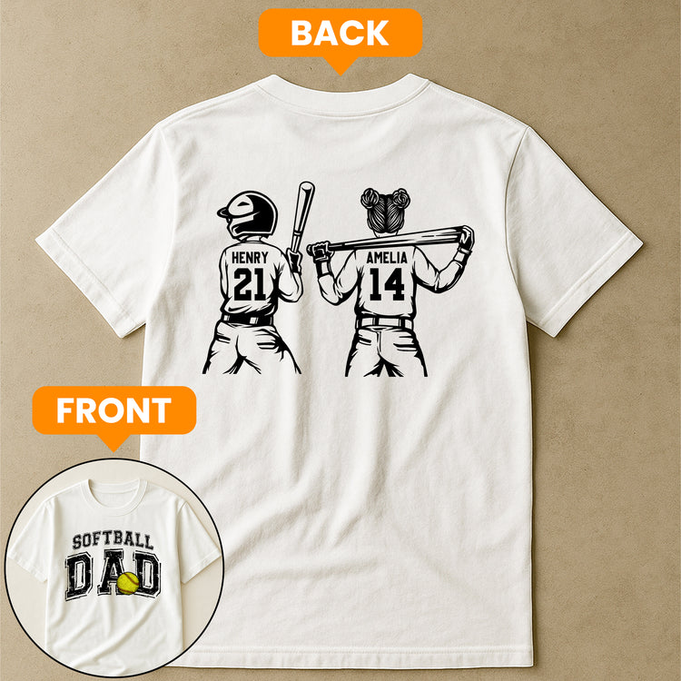 Father'S-Day-Gifts,-Softball-Dad,-Daddy,-Grandpa-Personalized-Shirt-3