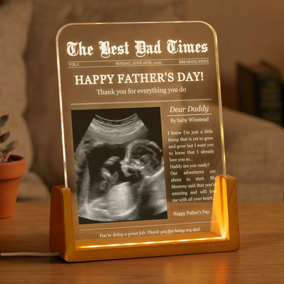Father's Day Gifts, The Best Dad Times - Personalized Night Light