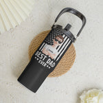 Father's Day Gift For Best Dad Ever - Personalized 30oz Tumbler With Handle