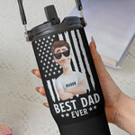 Father's Day Gift For Best Dad Ever - Personalized 30oz Tumbler With Handle