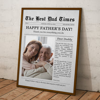 Father's Day Gift You Are The Man Given Me Everything - Personalized Photo Poster