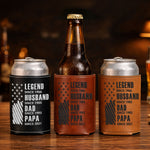 Father's Day Gifts, Legend, Husband, Dad And Grandpa - USA Version - Personalized Can Cooler