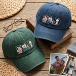 Father's-Day-Gift-Custom-Dad-Portrait-For-Father,-New-Dad-Faceless-Art-Personalized-Cap-1