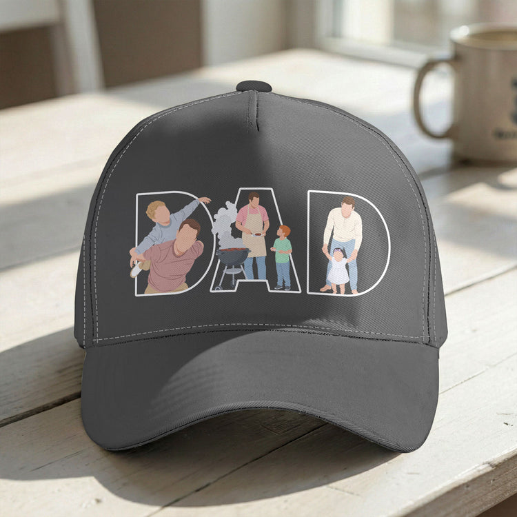 Father_s_Day_Gift_Custom_Dad_Portrait_For_Father_New_Dad_Faceless_Art_Personalized_Cap_3