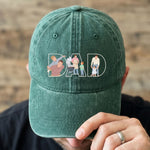 Father's-Day-Gift-Custom-Dad-Portrait-For-Father,-New-Dad-Faceless-Art-Personalized-Cap-3