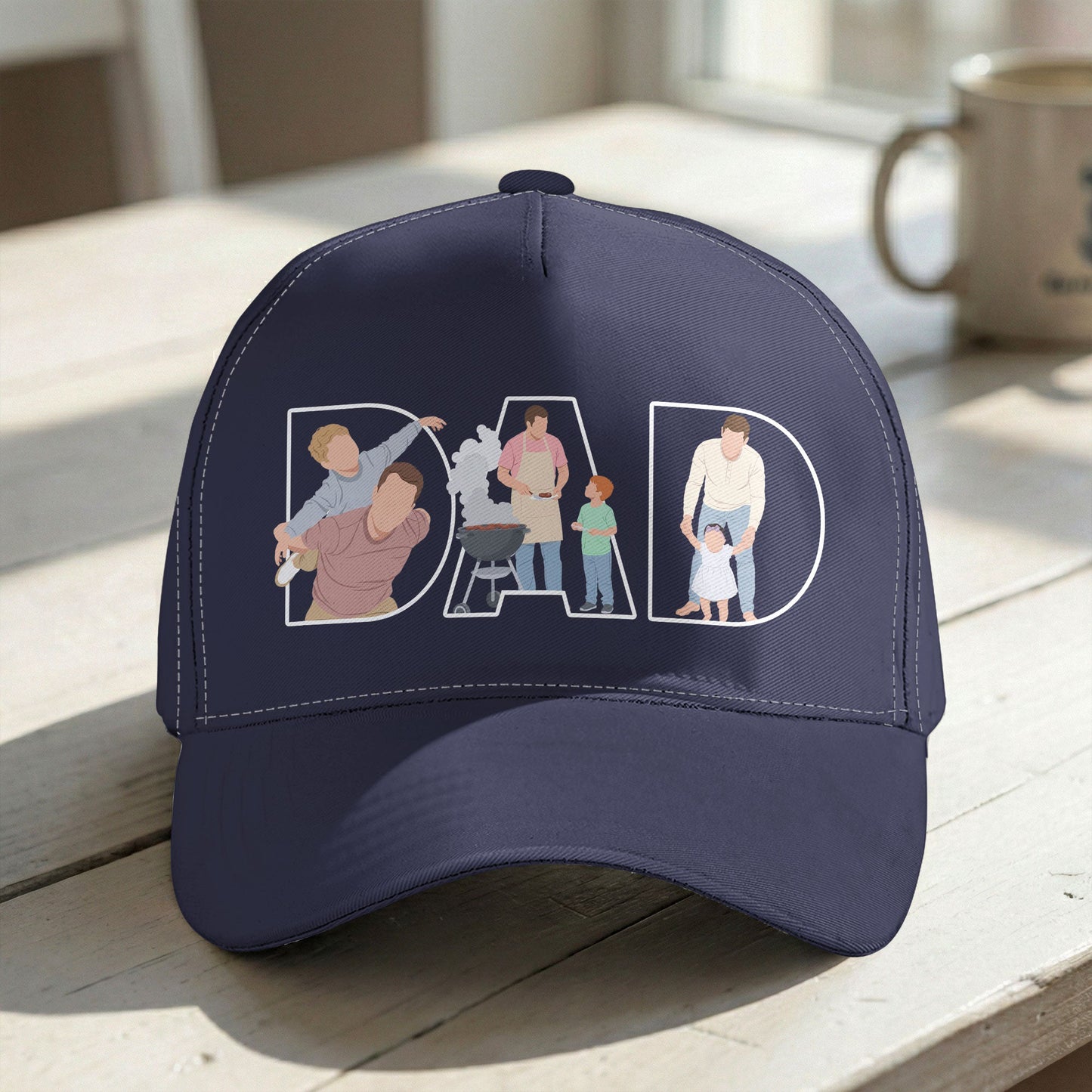 Father_s_Day_Gift_Custom_Dad_Portrait_For_Father_New_Dad_Faceless_Art_Personalized_Cap_4