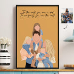 Father's-Day-Gift-Custom-Dad-Portrait-For-Father,-New-Dad-Faceless-Art-Personalized-Poster-1