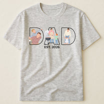 Father's-Day-Gift-Custom-Dad-Portrait-For-Father,-New-Dad-Faceless-Art-Personalized-Shirt-4