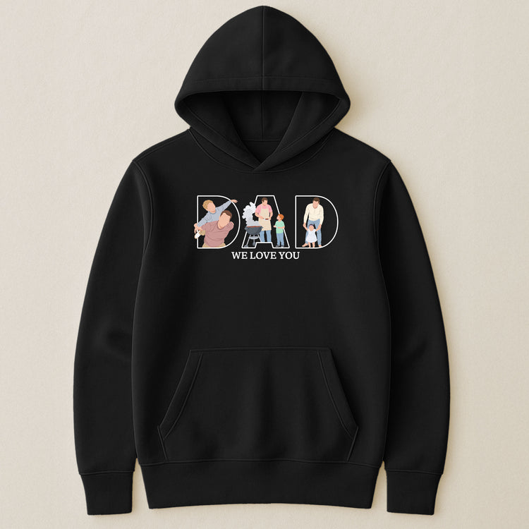 Father's-Day-Gift-Custom-Dad-Portrait-For-Father,-New-Dad-Faceless-Art-Personalized-Shirt-9