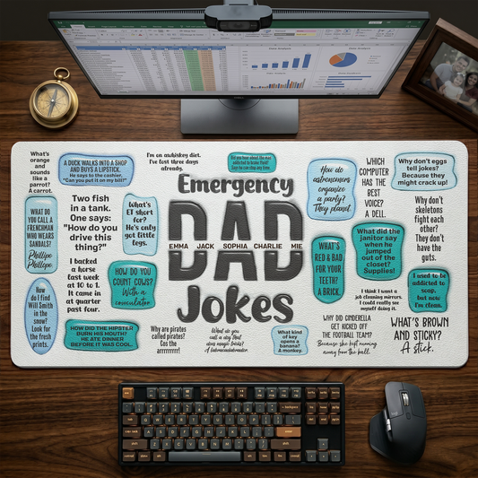Father's-Day-Gifts,-Emergency-Dad-Jokes-Personalized-Desk-Mat-1