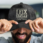 Father's-Day-Gifts,-That's-What-I-Do-I-Fix-Stuff-And-I-Know-Things-With-Kids'-Names-Personalized-Cap-4