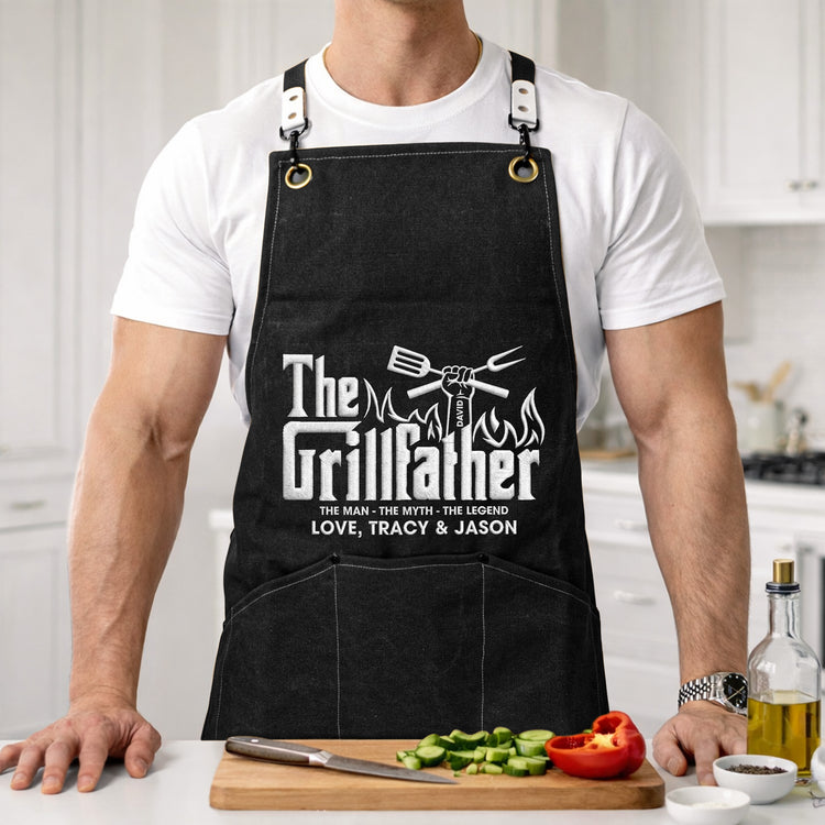 Father's-Day-Gifts,-The-Grillfather,-The-Man-The-Myth-The-Legend-Custom-With-Kids'-Names-Personalized-Apron-2