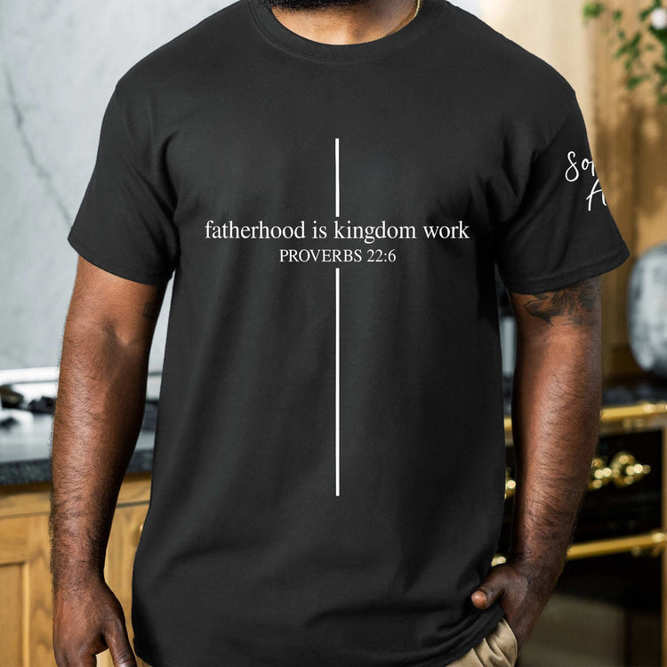 Fatherhood-Is-Kingdom-Work-Personalized-Shirt-4