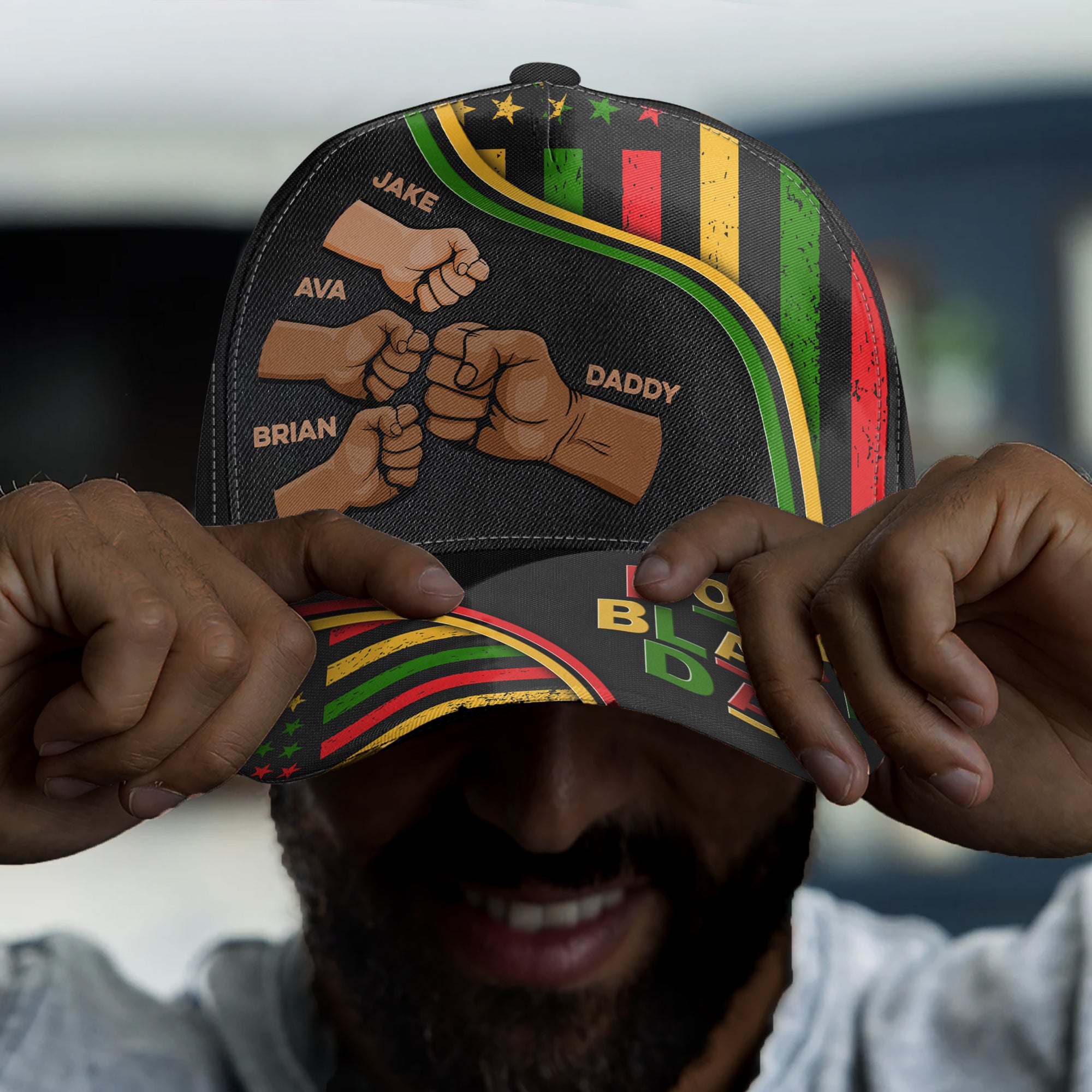 Father's Day African Dad Dope Black Dad - Personalized Classic Cap