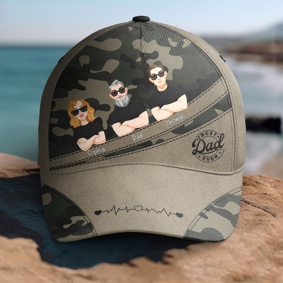 Father's Cap Father's Day Gift Idea Best Dad Ever - Personalized Classic Cap – Macorner