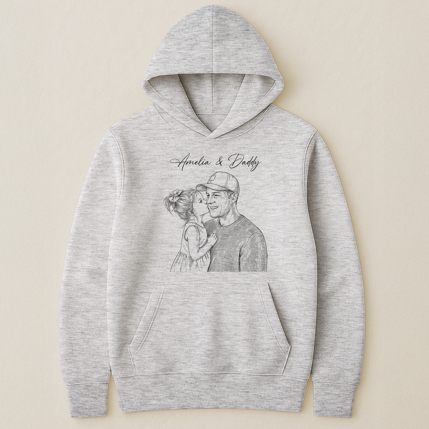 Fathers-Day-Gift-For-Husband-Dad-Custom-Photo-Sketch-Line-Art-Personalized-Shirt-6