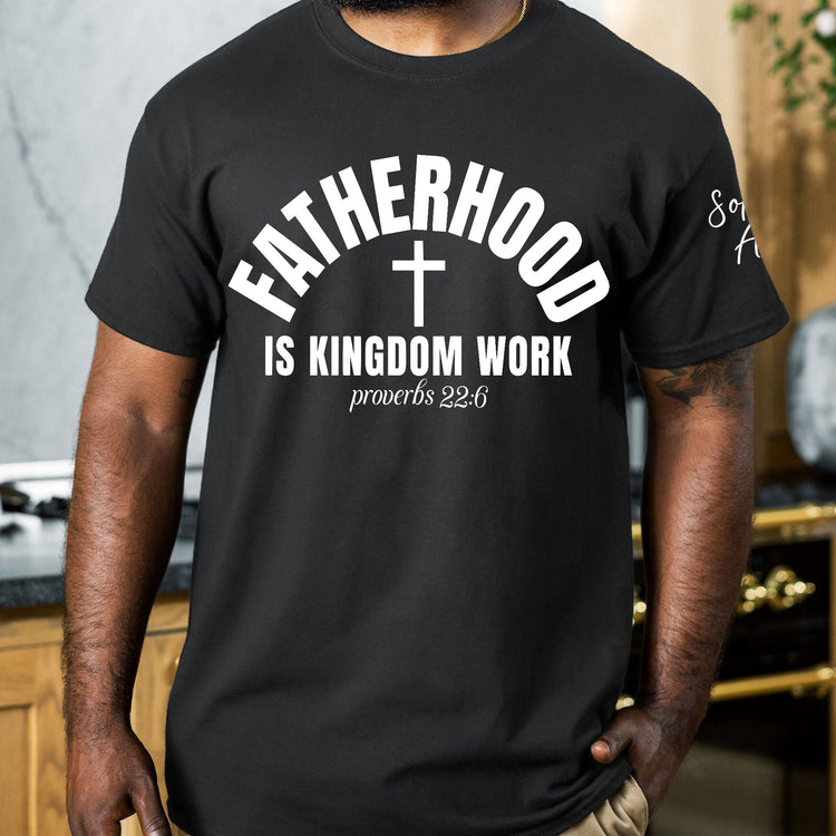 Fathers_Day_gift_Fatherhood_Is_Kingdom_Work_Personalized_Shirt_5