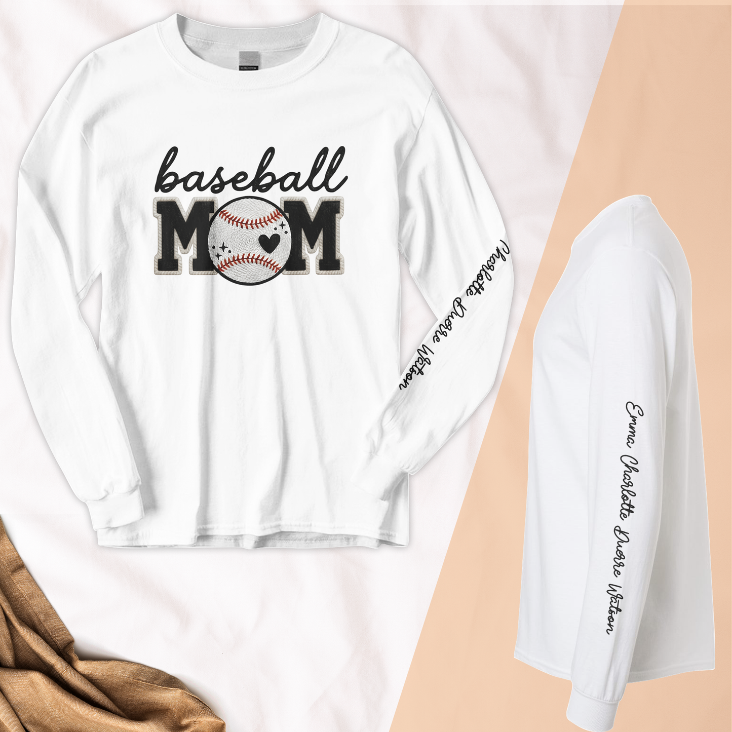 Faux-Yarn-Print-Sport-Mom-Custom-Shirt-1