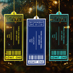 Favorite Concert Ticket Music Lovers Gifts, For Daughters, Friends - Personalized Acrylic Ornament