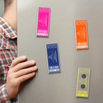 Favorite Concert Ticket Music Lovers Gifts, For Daughters, Friends - Personalized Magnet