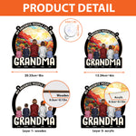 Favorite People Call Me Grandma - Personalized Window Hanging Suncatcher Ornament - Gift For Grandma