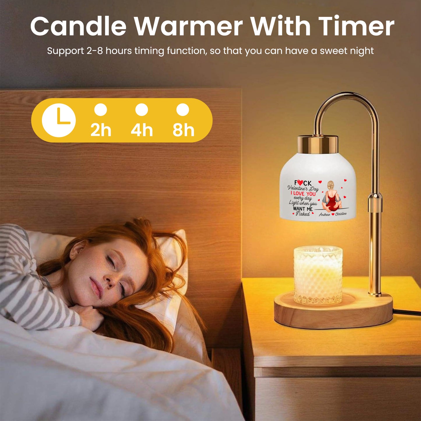 F*ck Valentine's Day I Love You Every Day - Personalized Candle Warmer