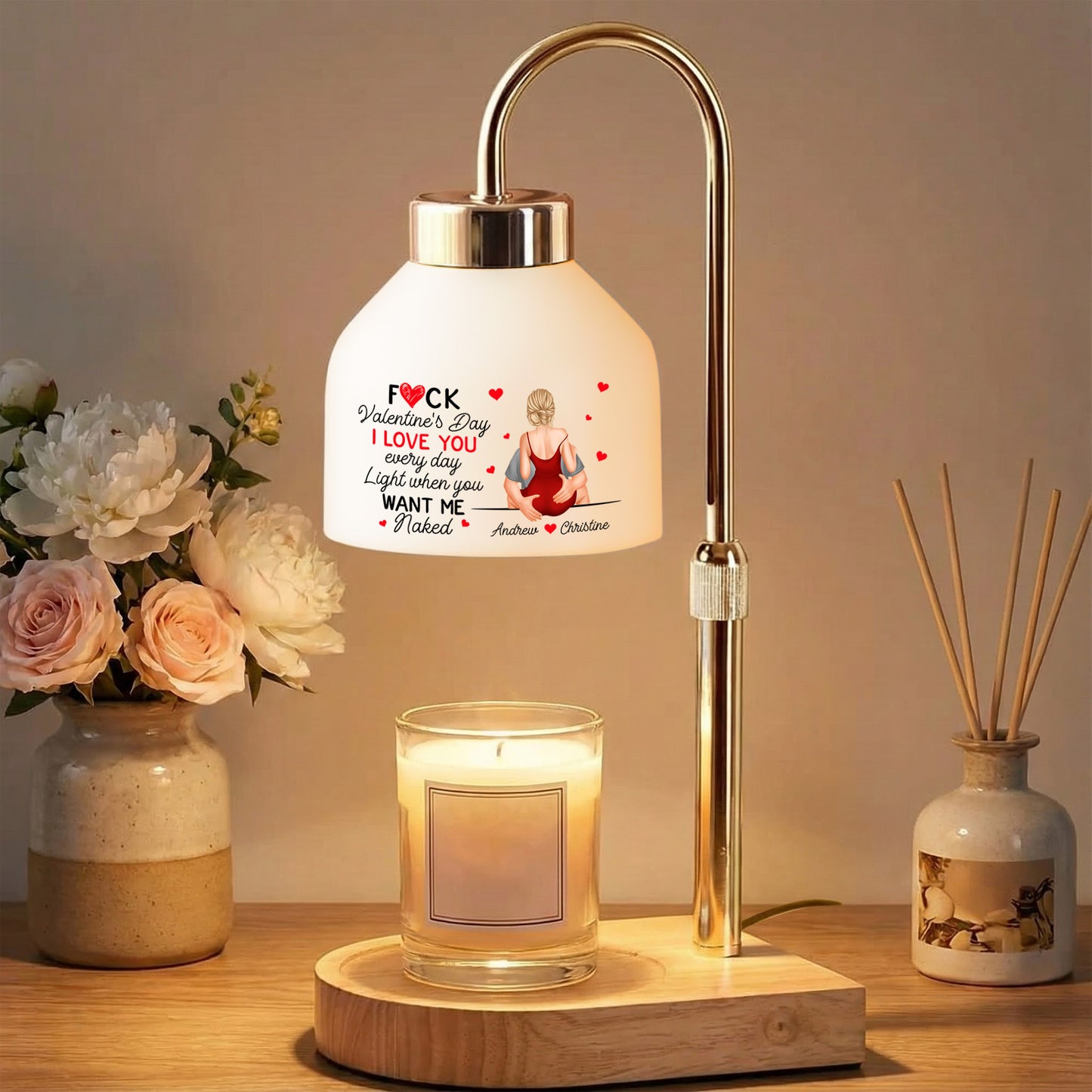 F*ck Valentine's Day I Love You Every Day - Personalized Candle Warmer