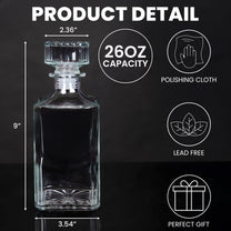 F*ck Valentine's Day I Love You Every Day - Fun Valentines Gift For Him, Husband - Custom Decanter