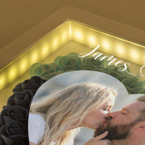 F*ck Valentine's Day I Love You Every Day - Personalized Photo Flower Shadow Box With LED Light