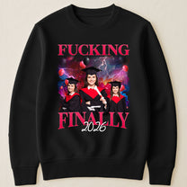 F*cking Finally Graduation - Personalized Photo Shirt