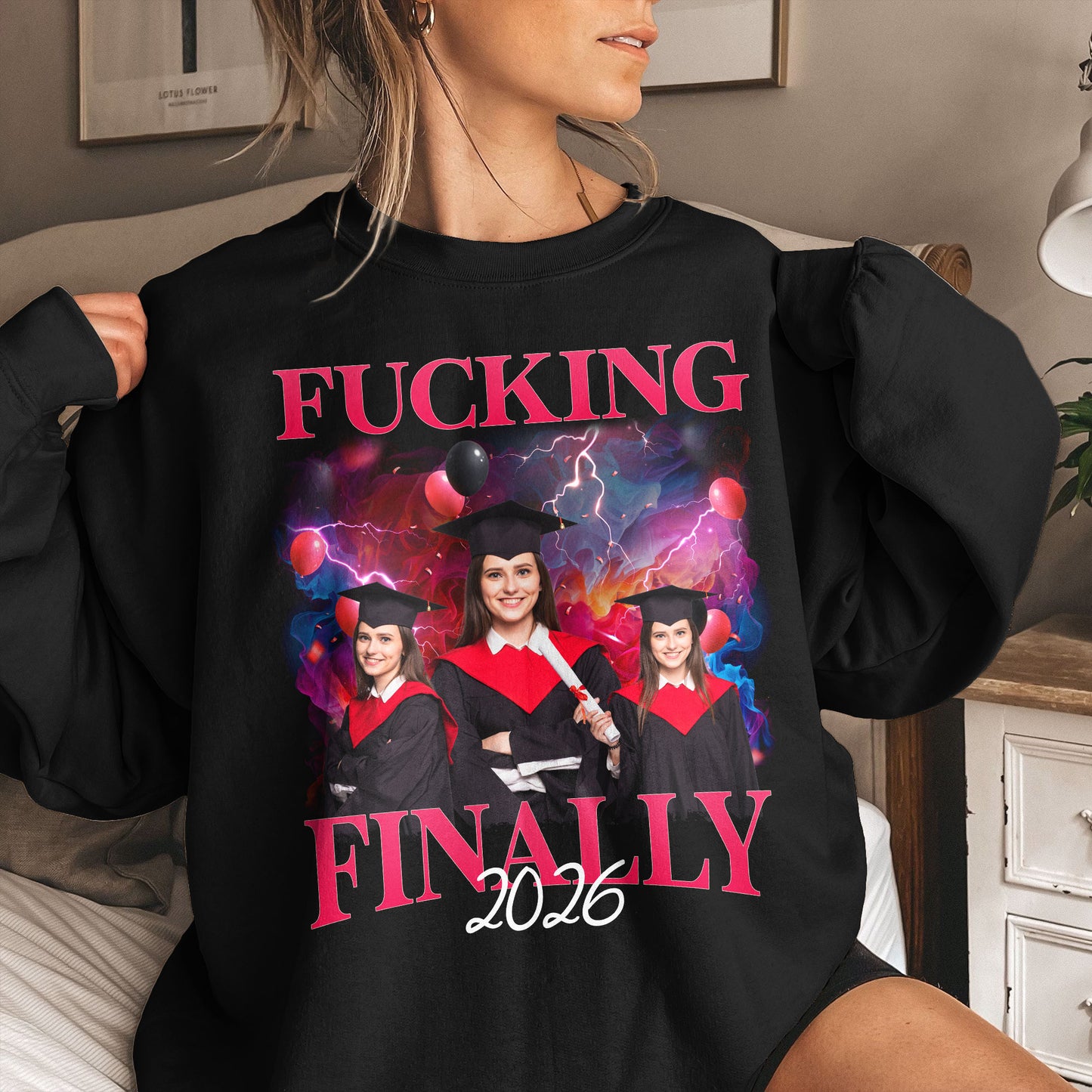 F*cking Finally Graduation - Personalized Photo Shirt
