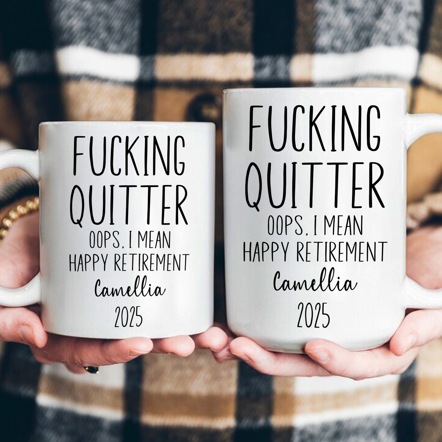 F*cking Quitter Oops I Mean Happy Retirement Funny Retirement Gift - Personalized Mug