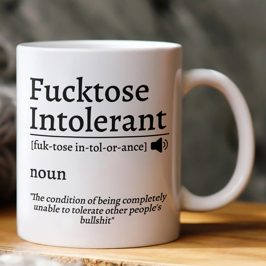F*cktose Intolerant Funny Mug Fun Gift For Coworkers