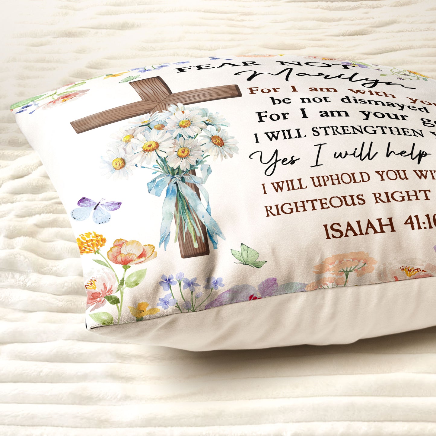 Fear Not, For I Am With You - Personalized Pillow (Insert Included)