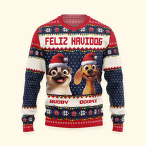 Feliz Navidog - Personalized Ugly Sweater