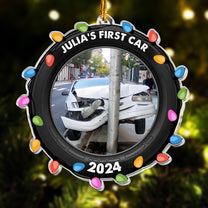 First Car - Personalized Acrylic Photo Ornament