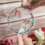 First Christmas Together Couple Ornament New Version - Personalized Acrylic Photo Ornament