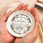 First Christmas As Mr & Mrs - Personalized Jewelry Dish