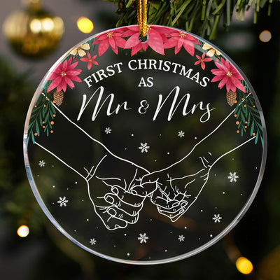 First Christmas As Mr & Mrs - Acrylic Ornament