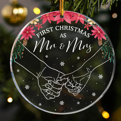 First Christmas As Mr & Mrs - Acrylic Ornament