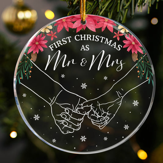 First Christmas As Mr & Mrs - Acrylic Ornament